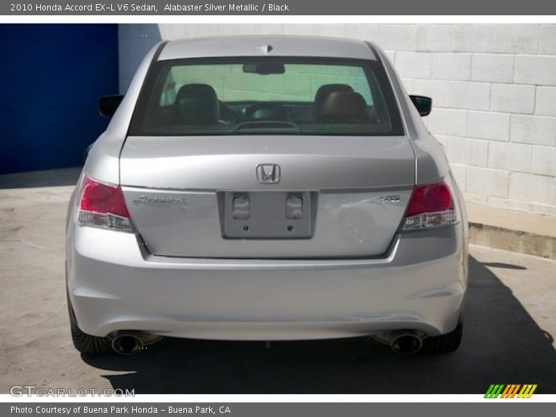 Alabaster Silver Metallic / Black 2010 Honda Accord EX-L V6 Sedan