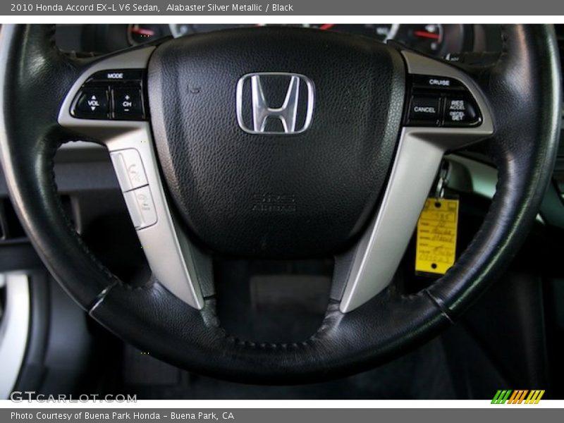 Alabaster Silver Metallic / Black 2010 Honda Accord EX-L V6 Sedan