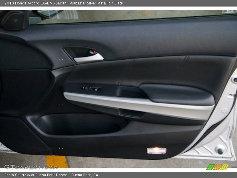Alabaster Silver Metallic / Black 2010 Honda Accord EX-L V6 Sedan
