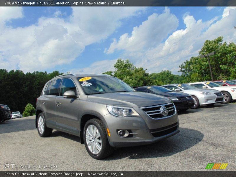 Alpine Grey Metallic / Charcoal 2009 Volkswagen Tiguan SEL 4Motion