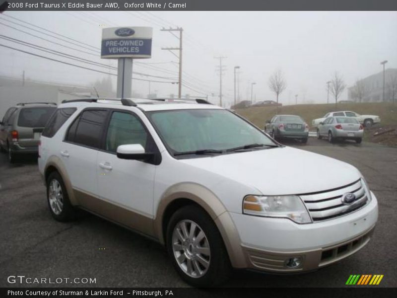 Oxford White / Camel 2008 Ford Taurus X Eddie Bauer AWD