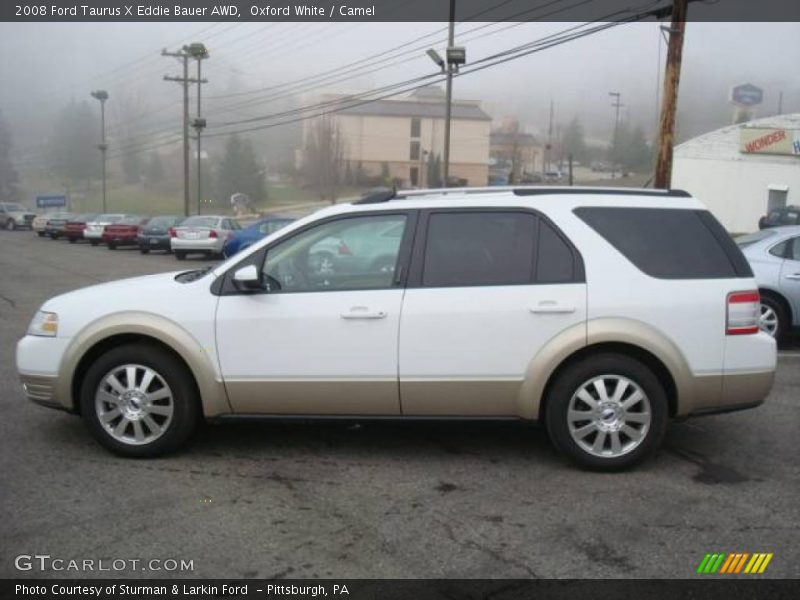 Oxford White / Camel 2008 Ford Taurus X Eddie Bauer AWD