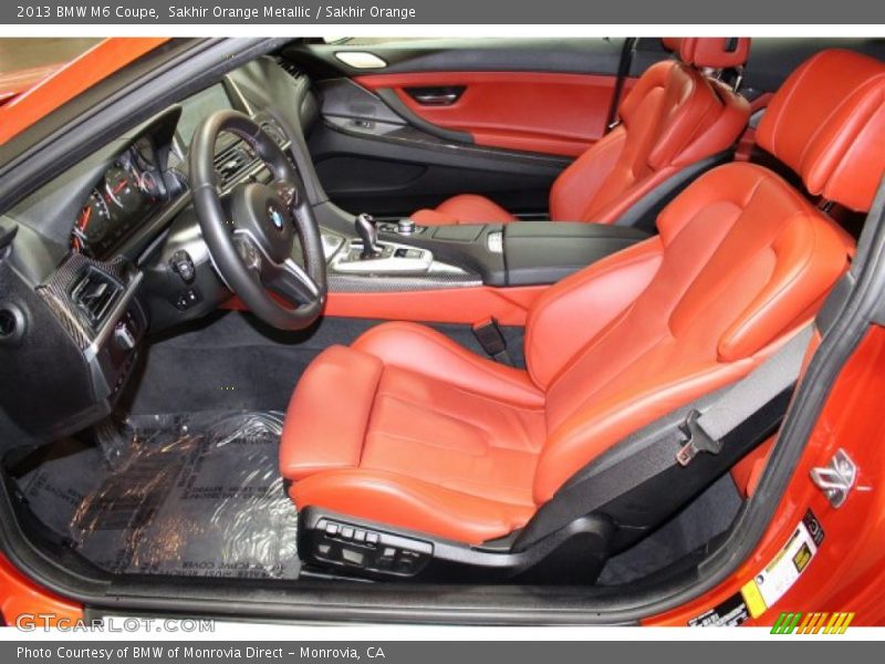Front Seat of 2013 M6 Coupe