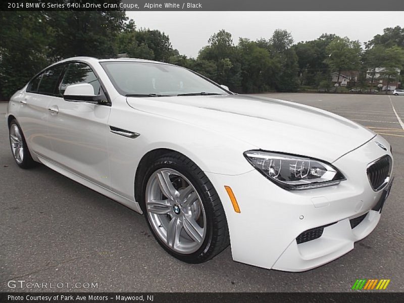 Alpine White / Black 2014 BMW 6 Series 640i xDrive Gran Coupe