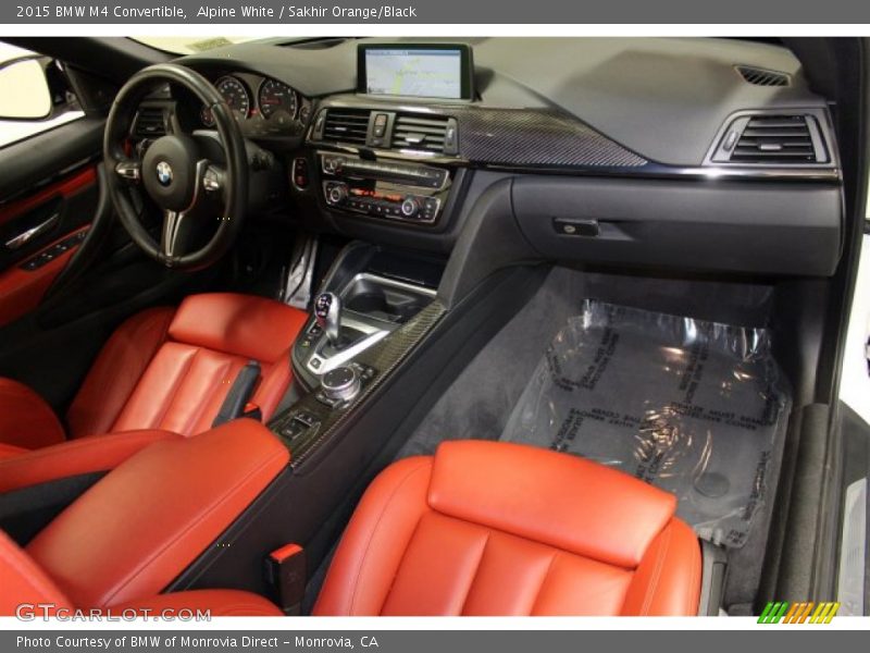 Alpine White / Sakhir Orange/Black 2015 BMW M4 Convertible