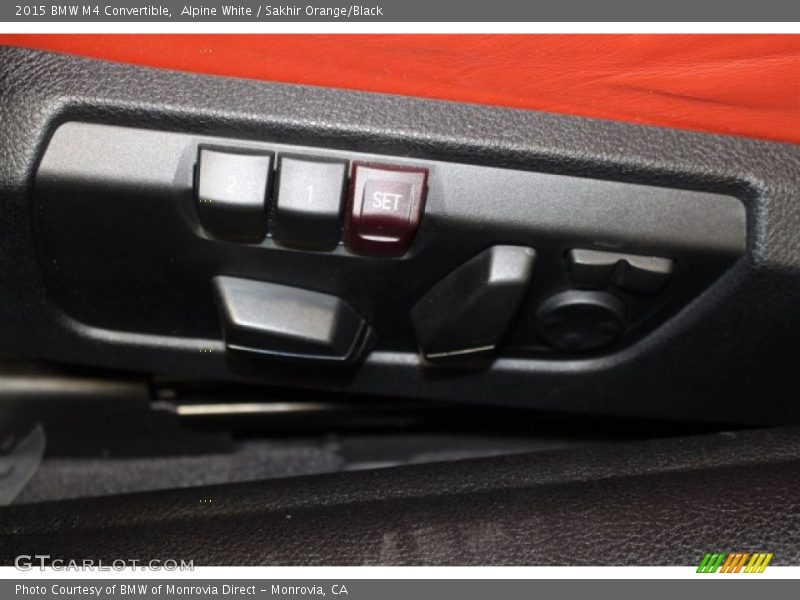 Alpine White / Sakhir Orange/Black 2015 BMW M4 Convertible
