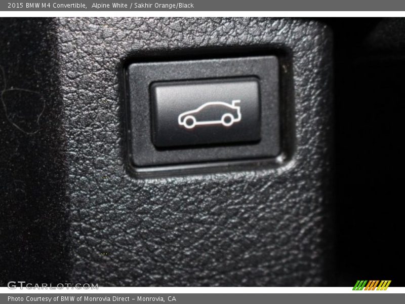 Alpine White / Sakhir Orange/Black 2015 BMW M4 Convertible