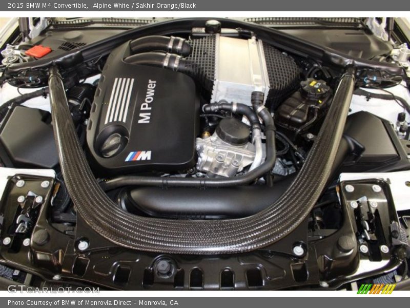 Alpine White / Sakhir Orange/Black 2015 BMW M4 Convertible
