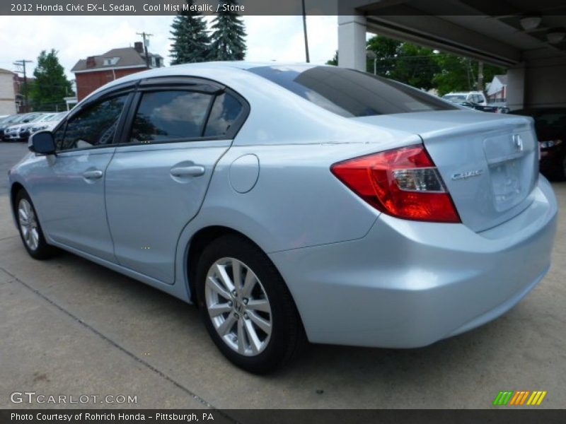 Cool Mist Metallic / Stone 2012 Honda Civic EX-L Sedan