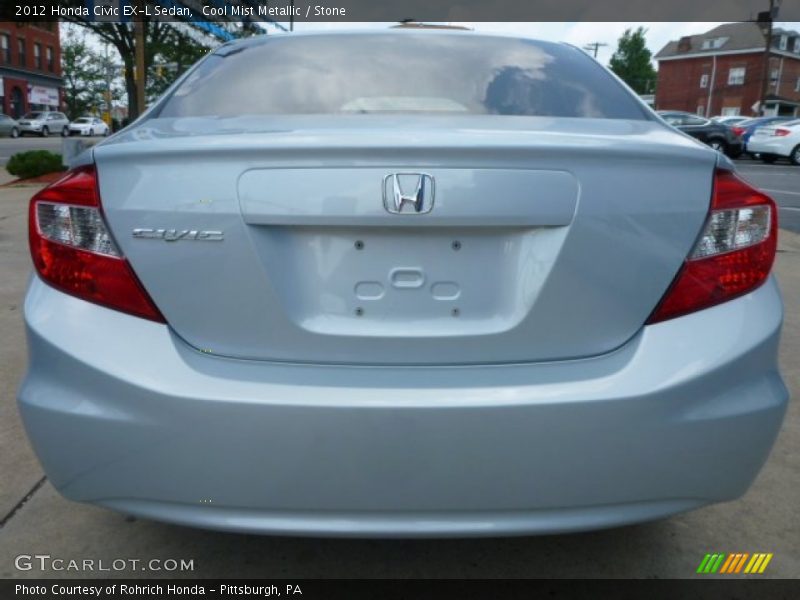 Cool Mist Metallic / Stone 2012 Honda Civic EX-L Sedan