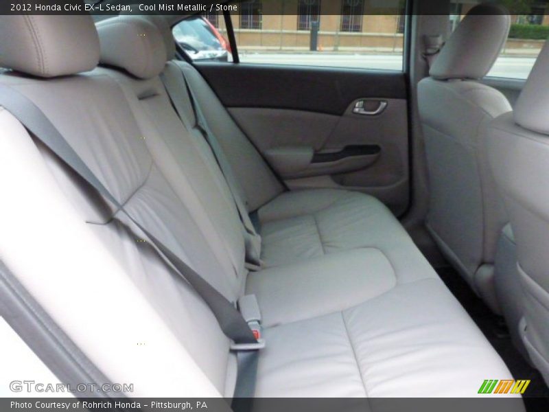 Cool Mist Metallic / Stone 2012 Honda Civic EX-L Sedan