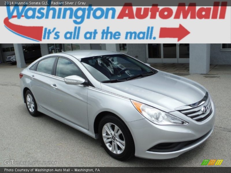 Radiant Silver / Gray 2014 Hyundai Sonata GLS
