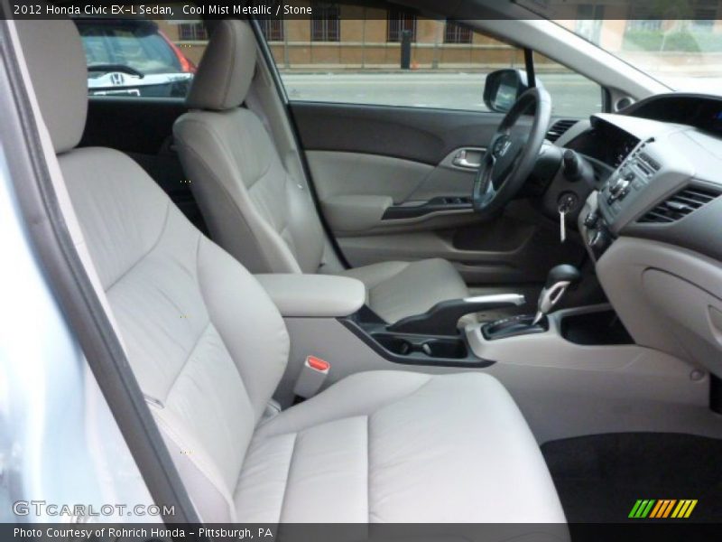 Cool Mist Metallic / Stone 2012 Honda Civic EX-L Sedan
