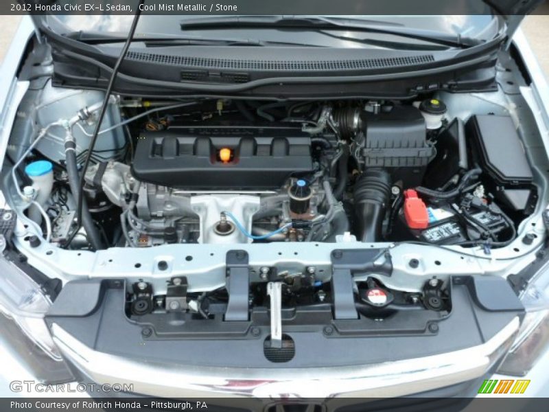 Cool Mist Metallic / Stone 2012 Honda Civic EX-L Sedan