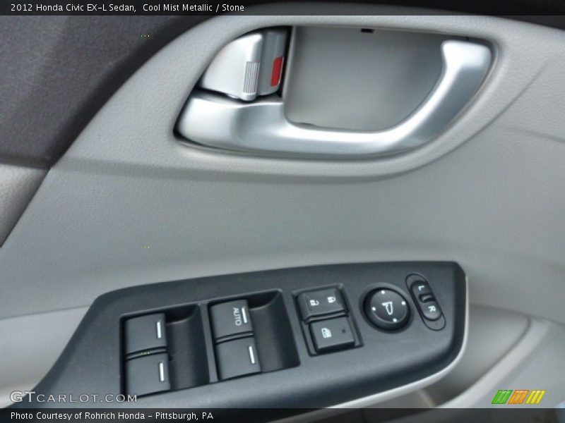Cool Mist Metallic / Stone 2012 Honda Civic EX-L Sedan