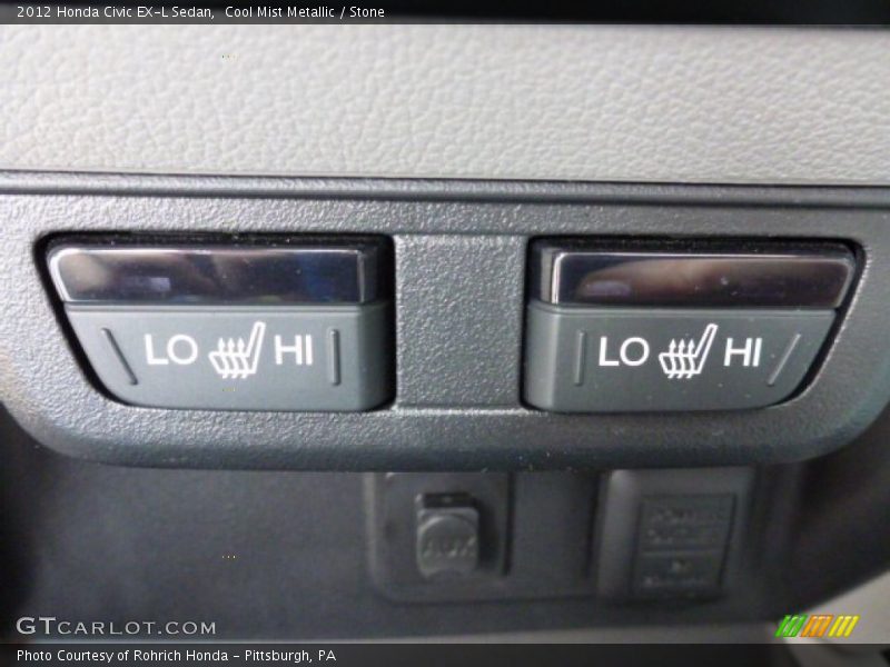 Cool Mist Metallic / Stone 2012 Honda Civic EX-L Sedan