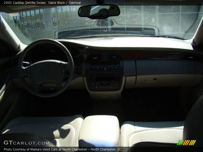 Sable Black / Oatmeal 2003 Cadillac DeVille Sedan