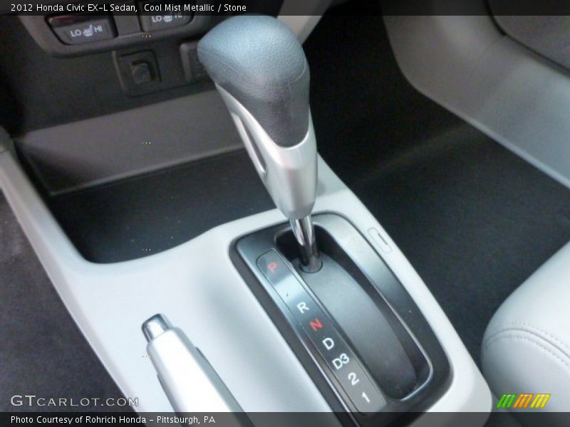 Cool Mist Metallic / Stone 2012 Honda Civic EX-L Sedan