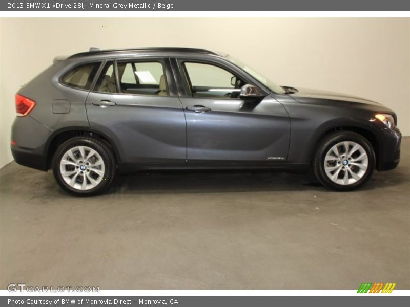 Mineral Grey Metallic / Beige 2013 BMW X1 xDrive 28i