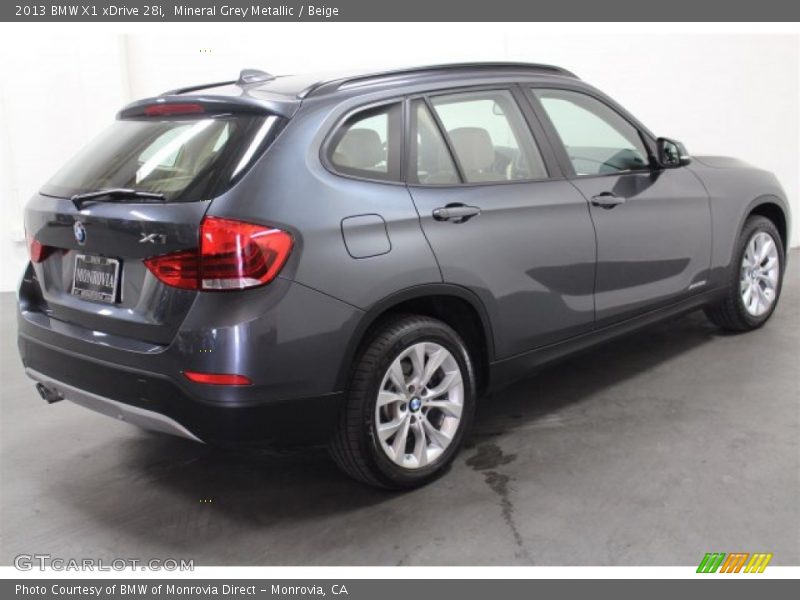 Mineral Grey Metallic / Beige 2013 BMW X1 xDrive 28i