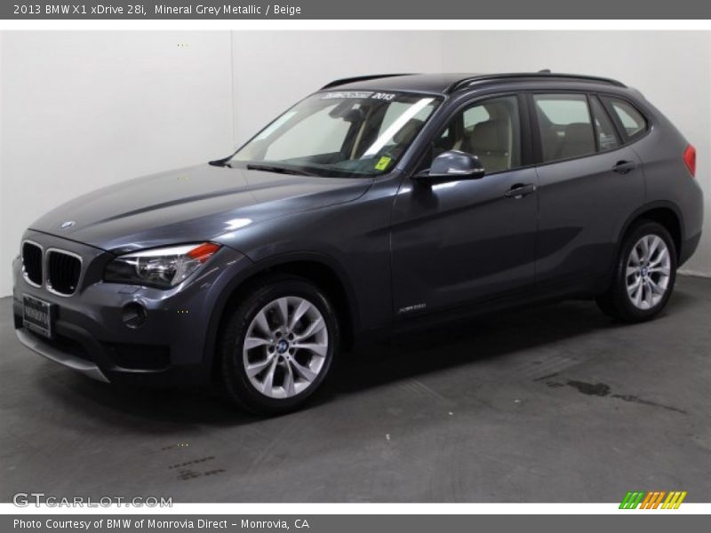 Mineral Grey Metallic / Beige 2013 BMW X1 xDrive 28i
