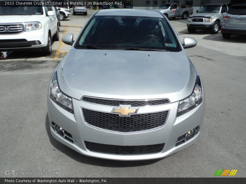 Silver Ice Metallic / Jet Black/Sport Red 2013 Chevrolet Cruze LT