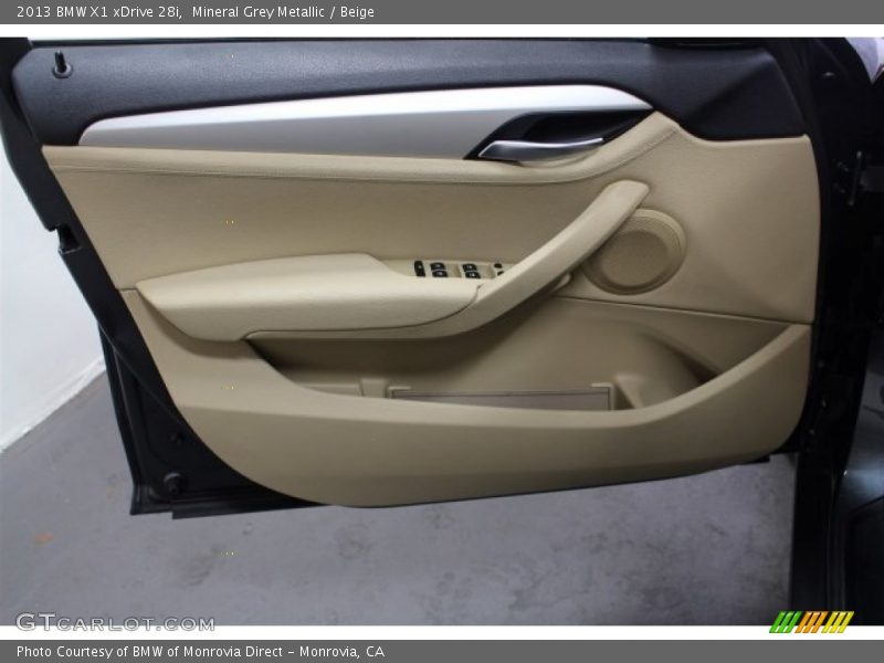 Mineral Grey Metallic / Beige 2013 BMW X1 xDrive 28i