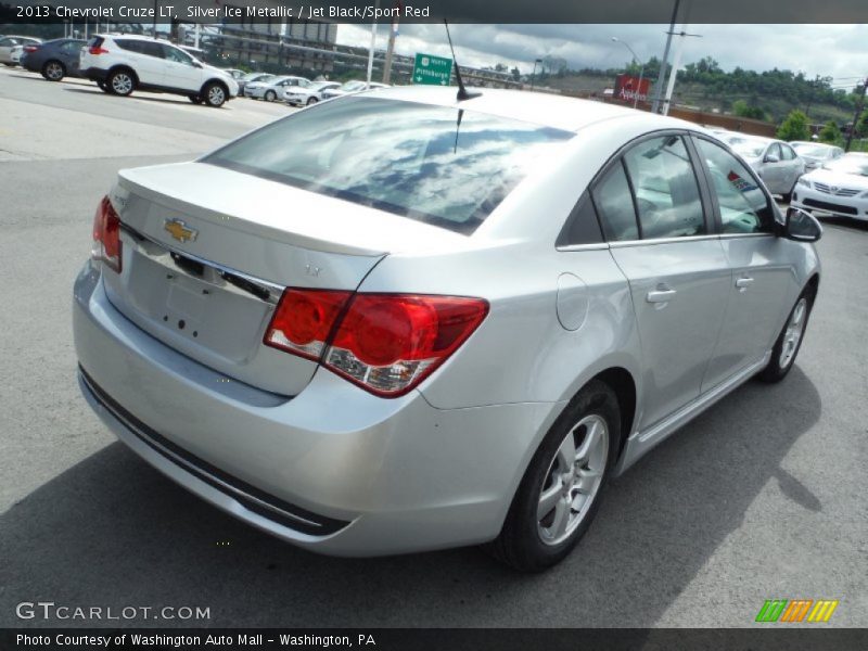 Silver Ice Metallic / Jet Black/Sport Red 2013 Chevrolet Cruze LT