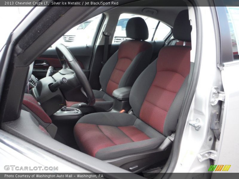 Silver Ice Metallic / Jet Black/Sport Red 2013 Chevrolet Cruze LT