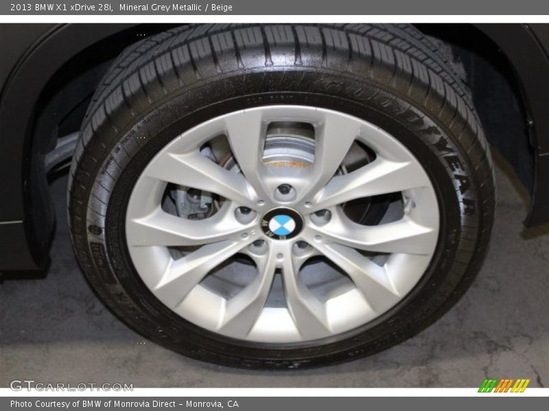 Mineral Grey Metallic / Beige 2013 BMW X1 xDrive 28i