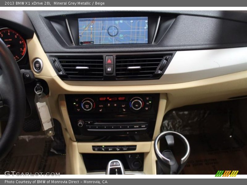 Mineral Grey Metallic / Beige 2013 BMW X1 xDrive 28i