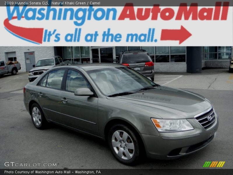 Natural Khaki Green / Camel 2009 Hyundai Sonata GLS