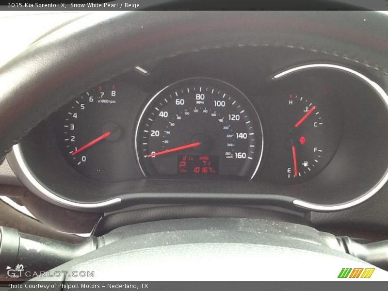 Snow White Pearl / Beige 2015 Kia Sorento LX