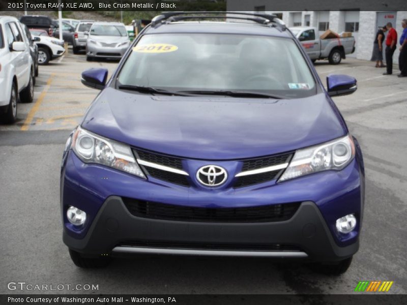 Blue Crush Metallic / Black 2015 Toyota RAV4 XLE AWD
