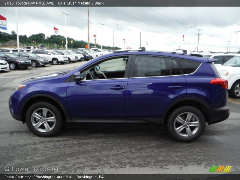 Blue Crush Metallic / Black 2015 Toyota RAV4 XLE AWD