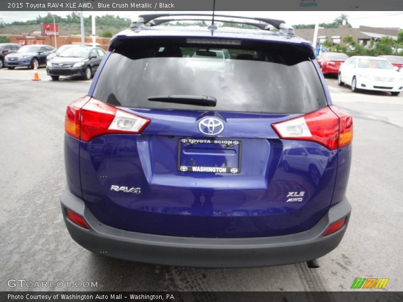 Blue Crush Metallic / Black 2015 Toyota RAV4 XLE AWD