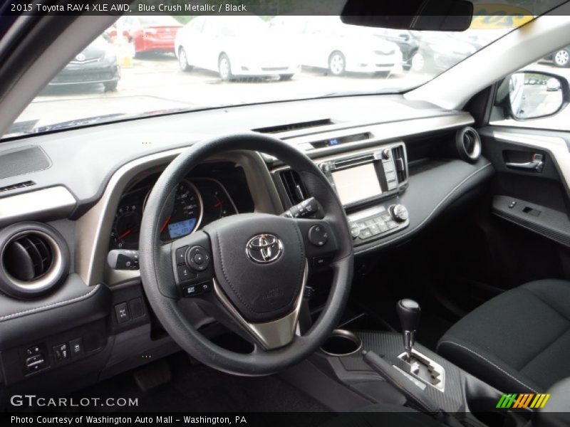 Blue Crush Metallic / Black 2015 Toyota RAV4 XLE AWD