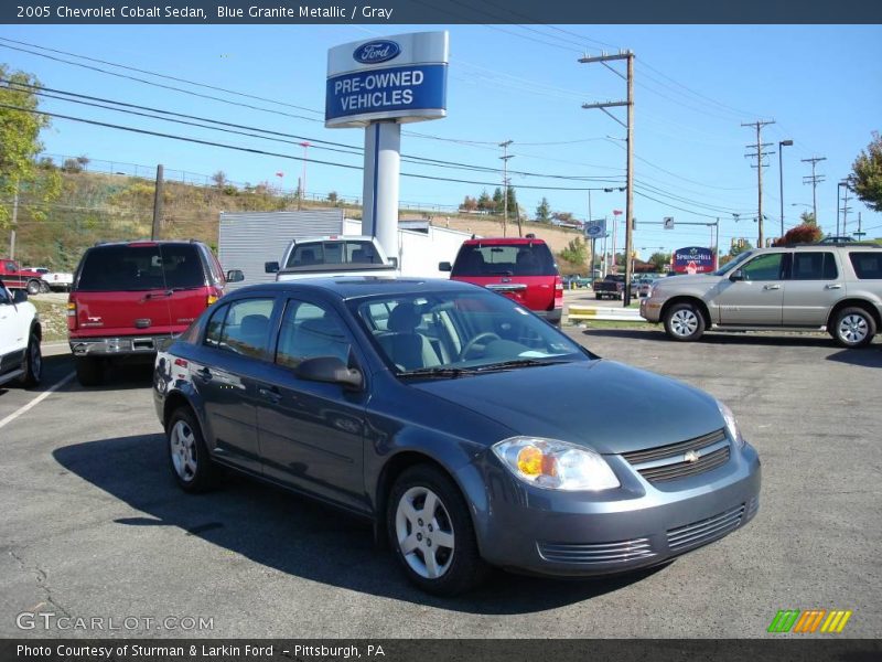 Blue Granite Metallic / Gray 2005 Chevrolet Cobalt Sedan