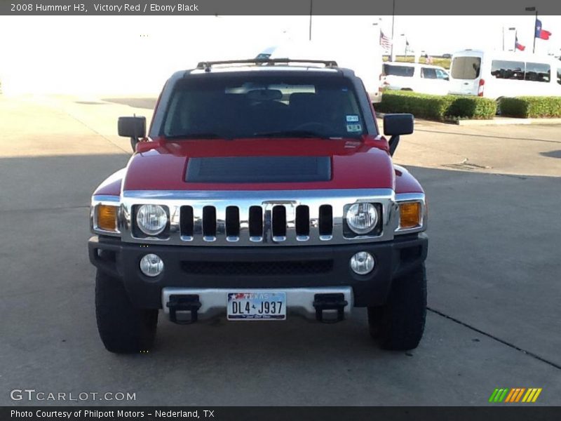 Victory Red / Ebony Black 2008 Hummer H3