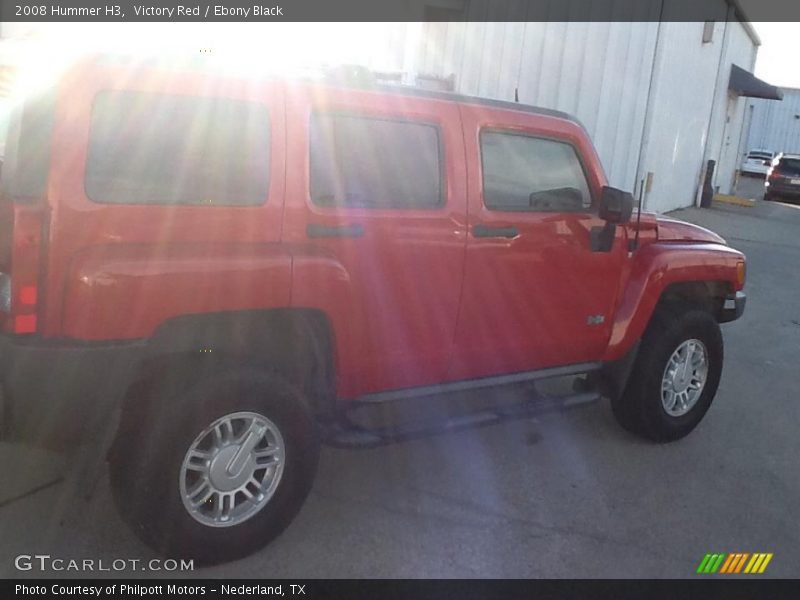Victory Red / Ebony Black 2008 Hummer H3