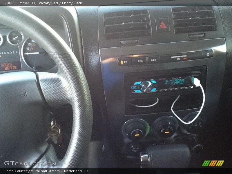 Victory Red / Ebony Black 2008 Hummer H3