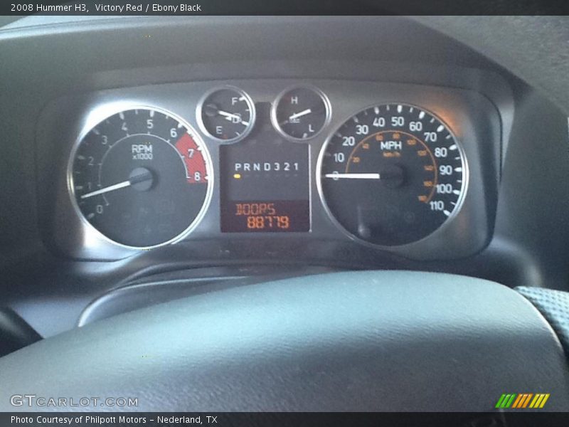 Victory Red / Ebony Black 2008 Hummer H3