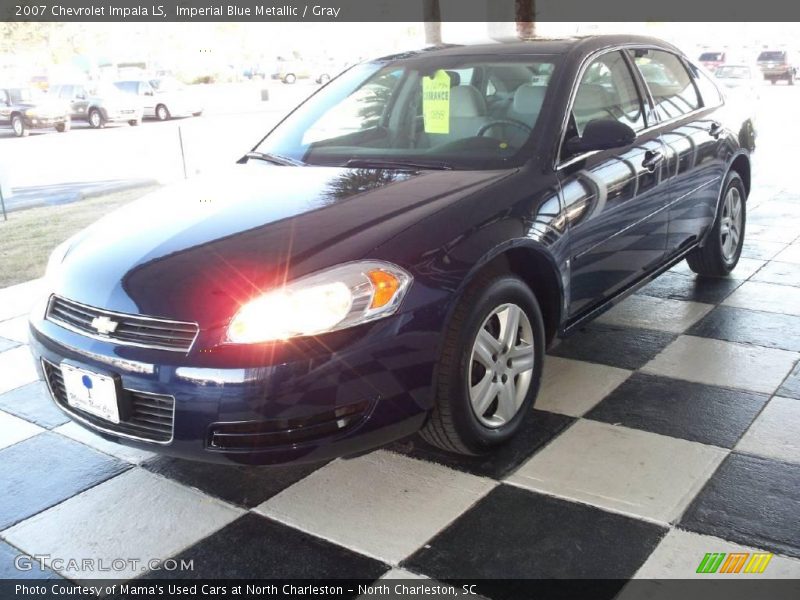 Imperial Blue Metallic / Gray 2007 Chevrolet Impala LS