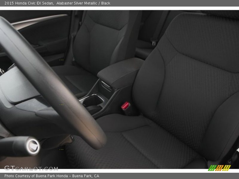 Alabaster Silver Metallic / Black 2015 Honda Civic EX Sedan