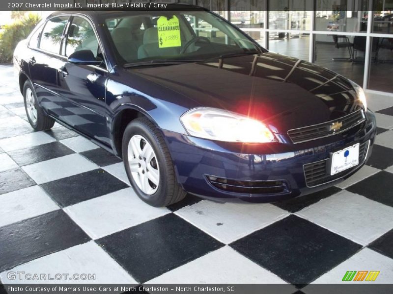 Imperial Blue Metallic / Gray 2007 Chevrolet Impala LS