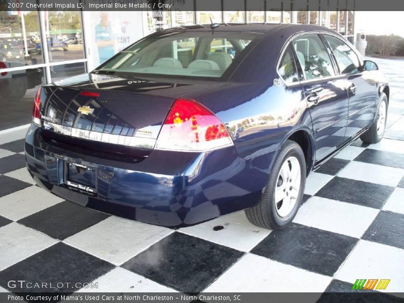 Imperial Blue Metallic / Gray 2007 Chevrolet Impala LS