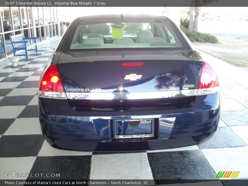 Imperial Blue Metallic / Gray 2007 Chevrolet Impala LS