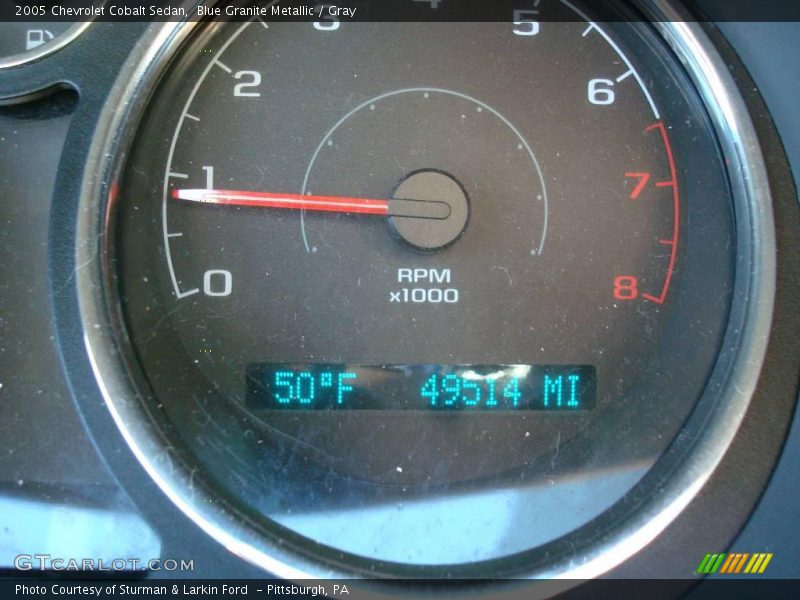 Blue Granite Metallic / Gray 2005 Chevrolet Cobalt Sedan