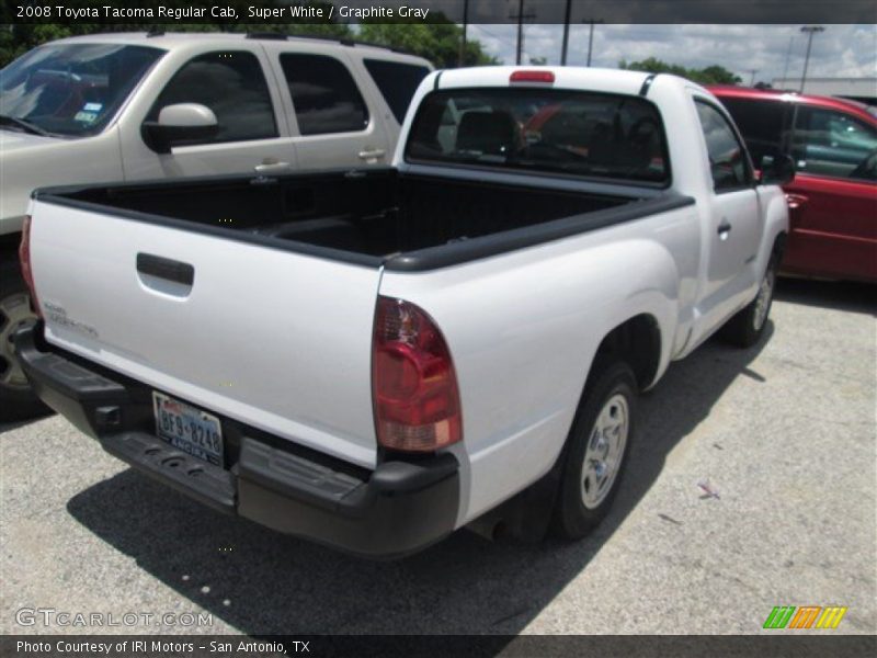 Super White / Graphite Gray 2008 Toyota Tacoma Regular Cab
