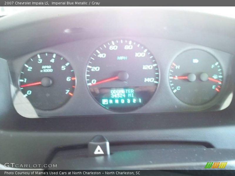 Imperial Blue Metallic / Gray 2007 Chevrolet Impala LS
